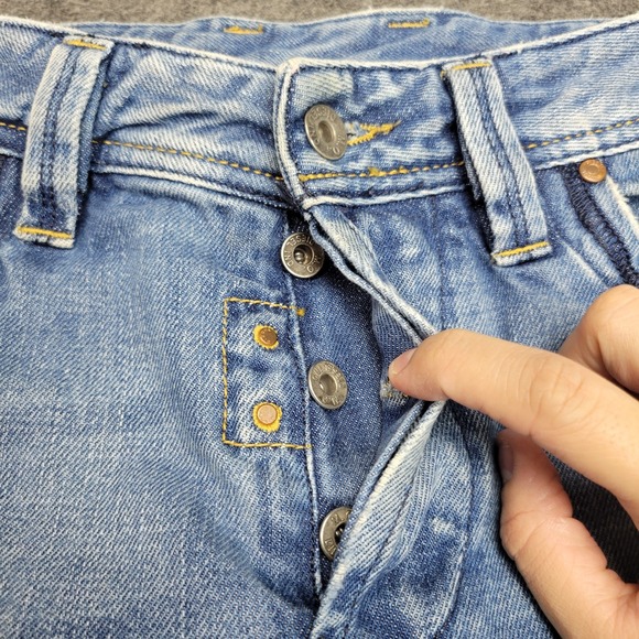 Diesel Shorts Mens 31x34 Blue Busky Cut Off Streetwear Grunge Outdoor Button Fly - Picture 5 of 10